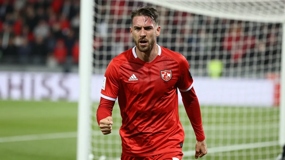Antonio Marchesano erzielte beide Tore für den FC Winterthur in einem torreichen 2:2-Unentschieden beim FC Stade Nyonnais...